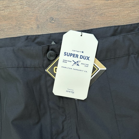 Carhartt Super Dux Relaxed Fit Lightweight Gore Tex Pants Black Men's Sz XXL - Picture 5 of 12